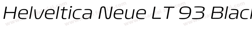 Helveltica Neue LT 93 Black Ex字体转换